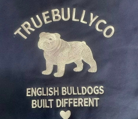 True Bully Co. Signature Navy English Bulldog Hoodie