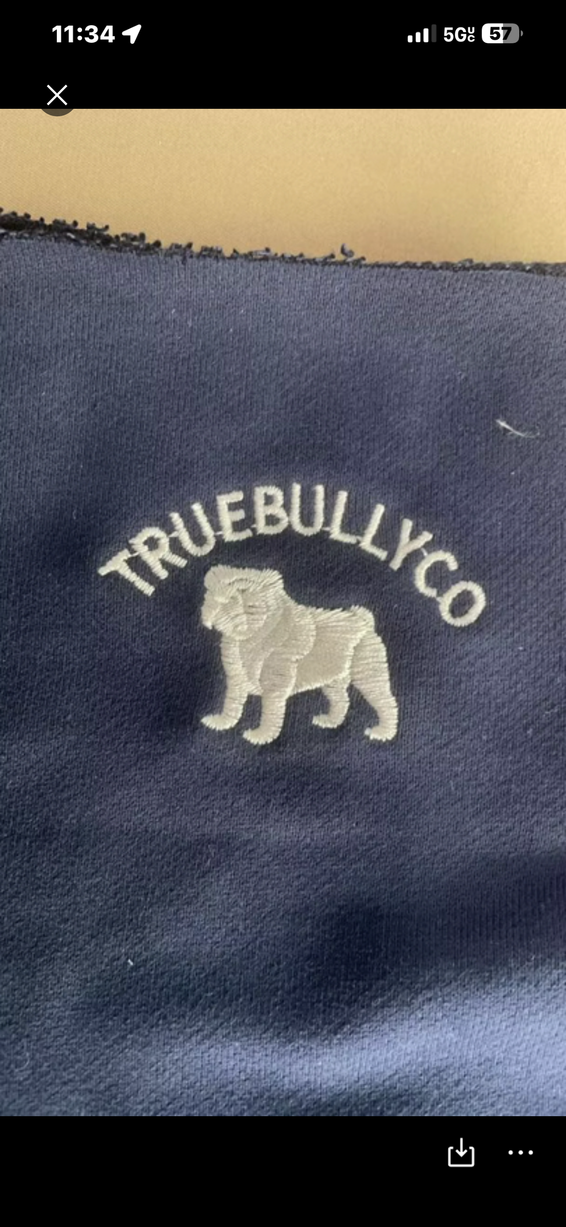True Bully Co. Signature Navy English Bulldog Hoodie
