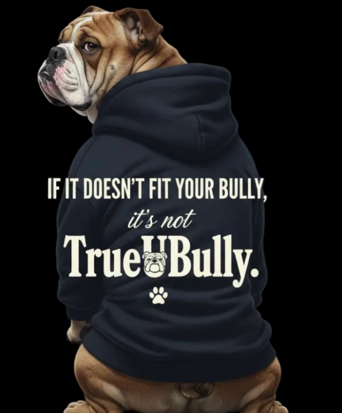 Signature Navy English Bulldog Hoodie